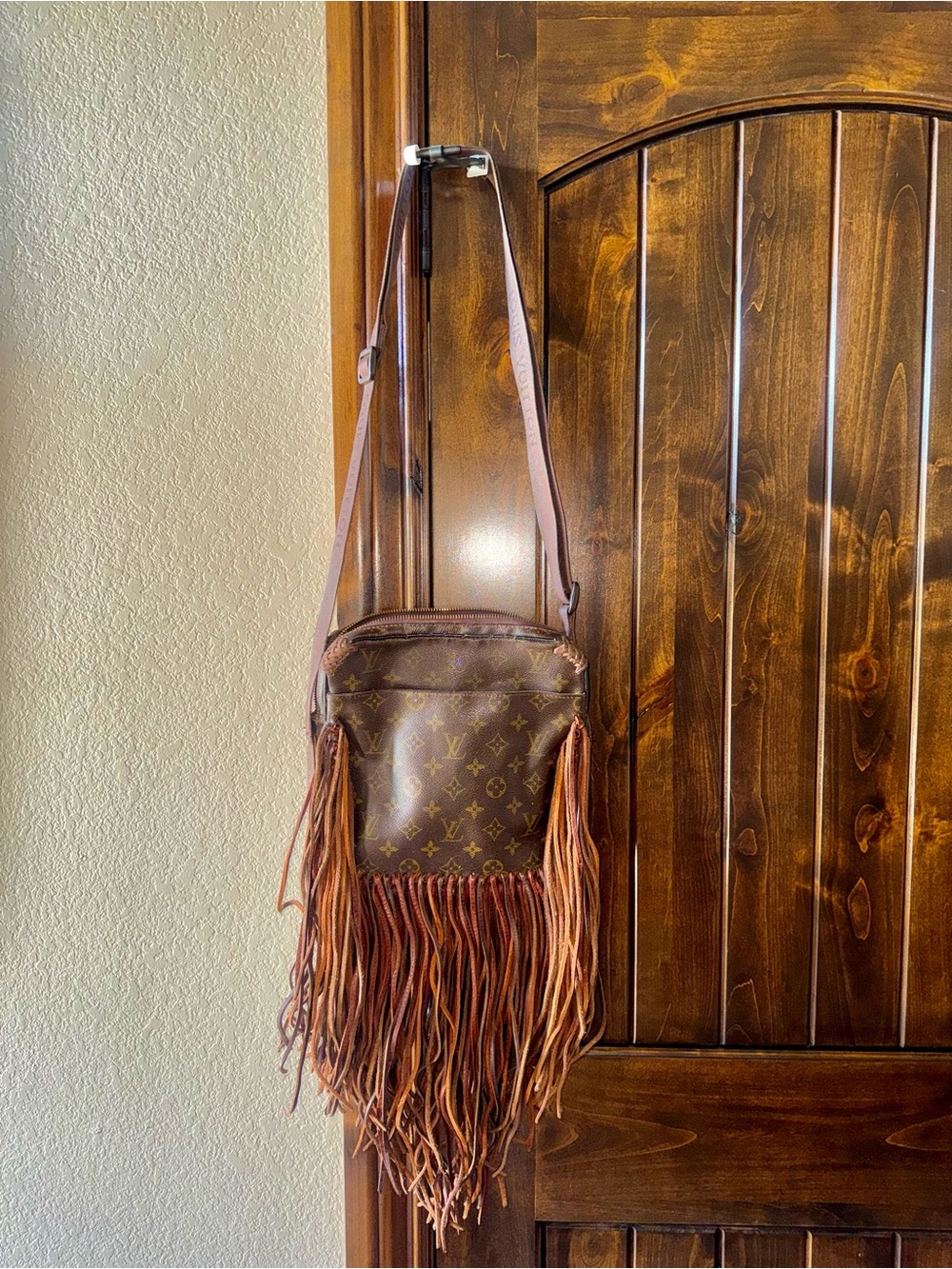 Louis Vuitton Brown Monogram Fringe Crossbody Bag